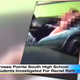 Image from video showing the blurred-out face of one of the Grosse Pointe South High School students speaking about how he would treat black people if he were president.
WDIV screenshot